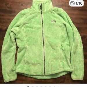 The North Face Bright Green Osito Fleece Jacket MD